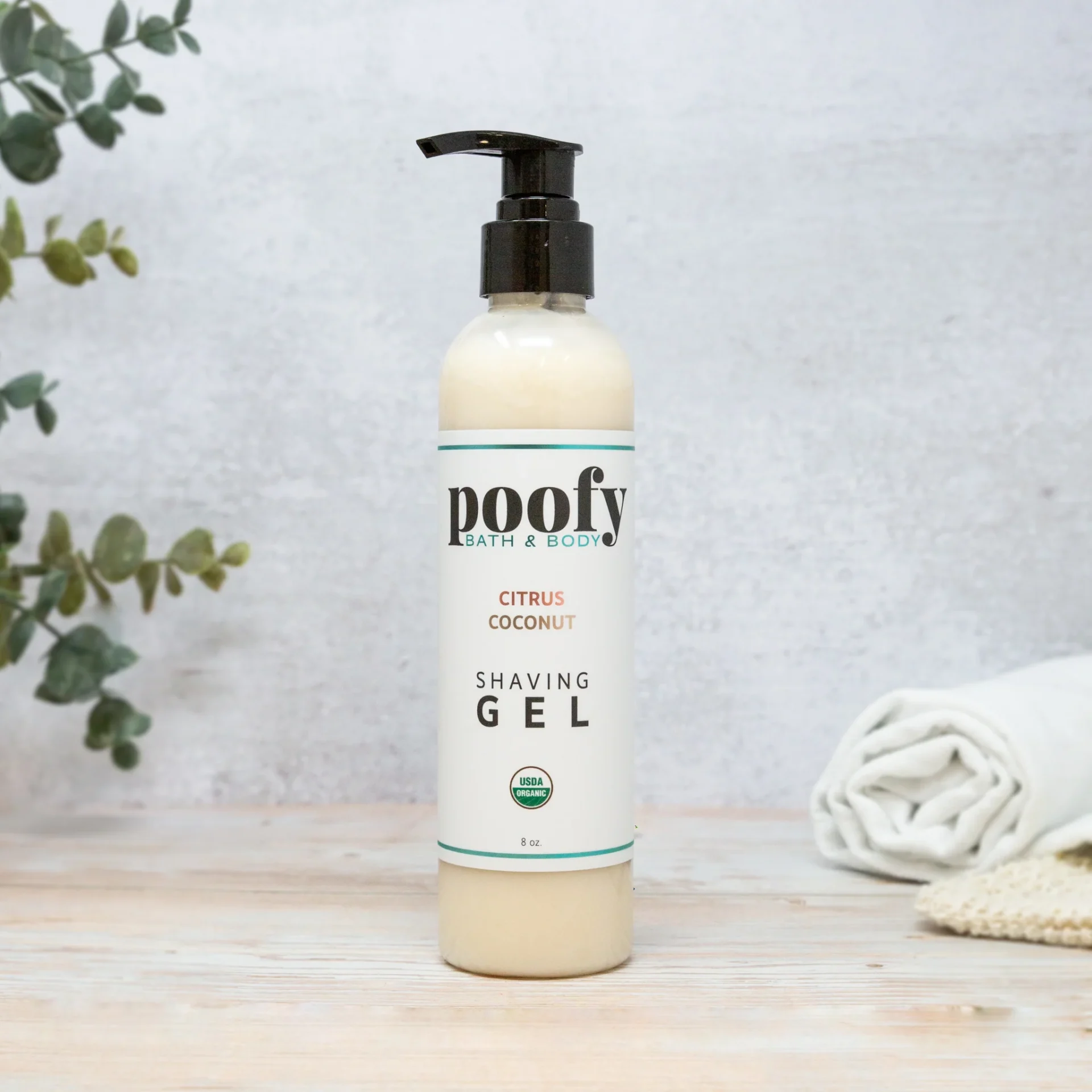 Poofy Organics Citrus Coconut Shaving Gel Organic review and promo code