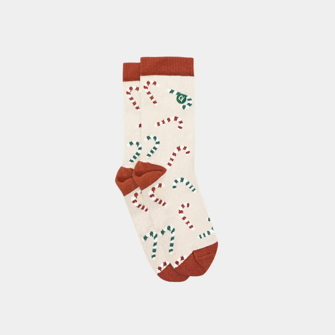 Q for Quinn organic holiday socks