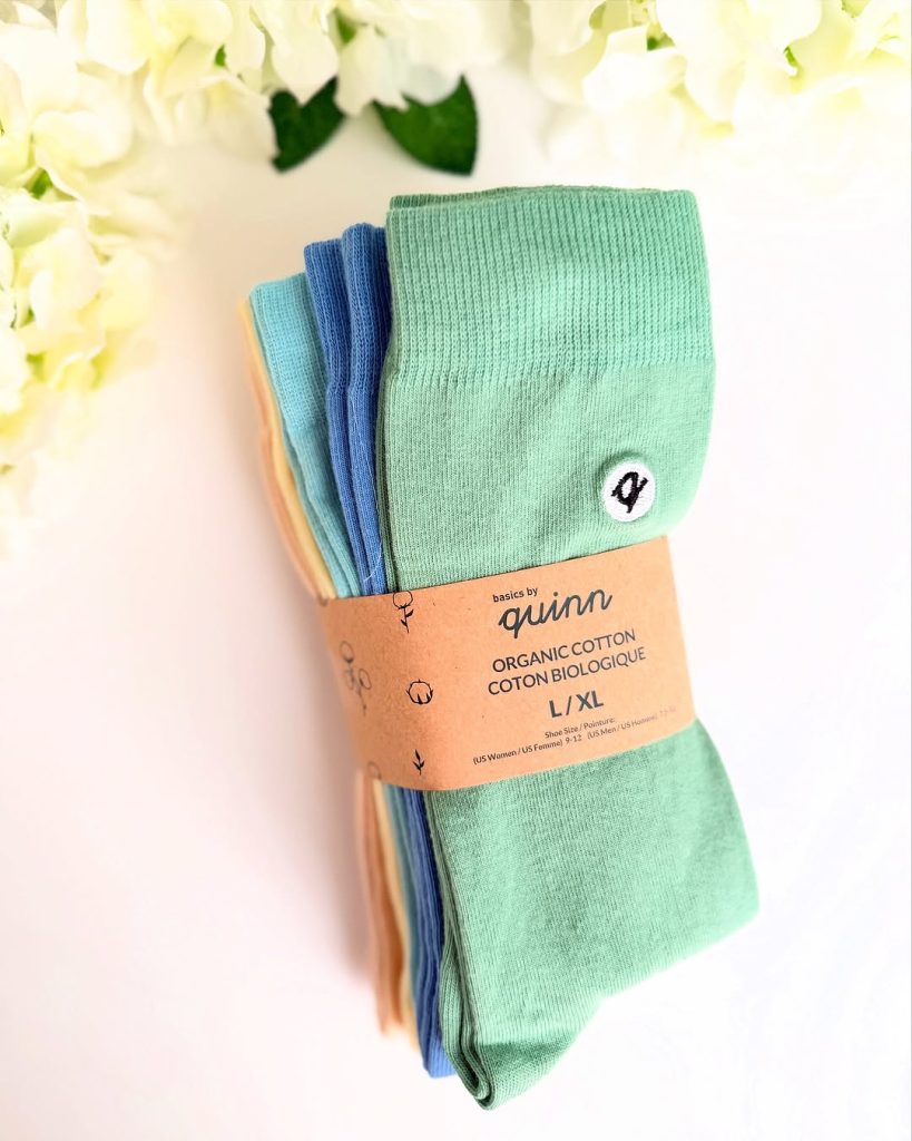 Q for Quinn 100% GOTS certified organic socks review
