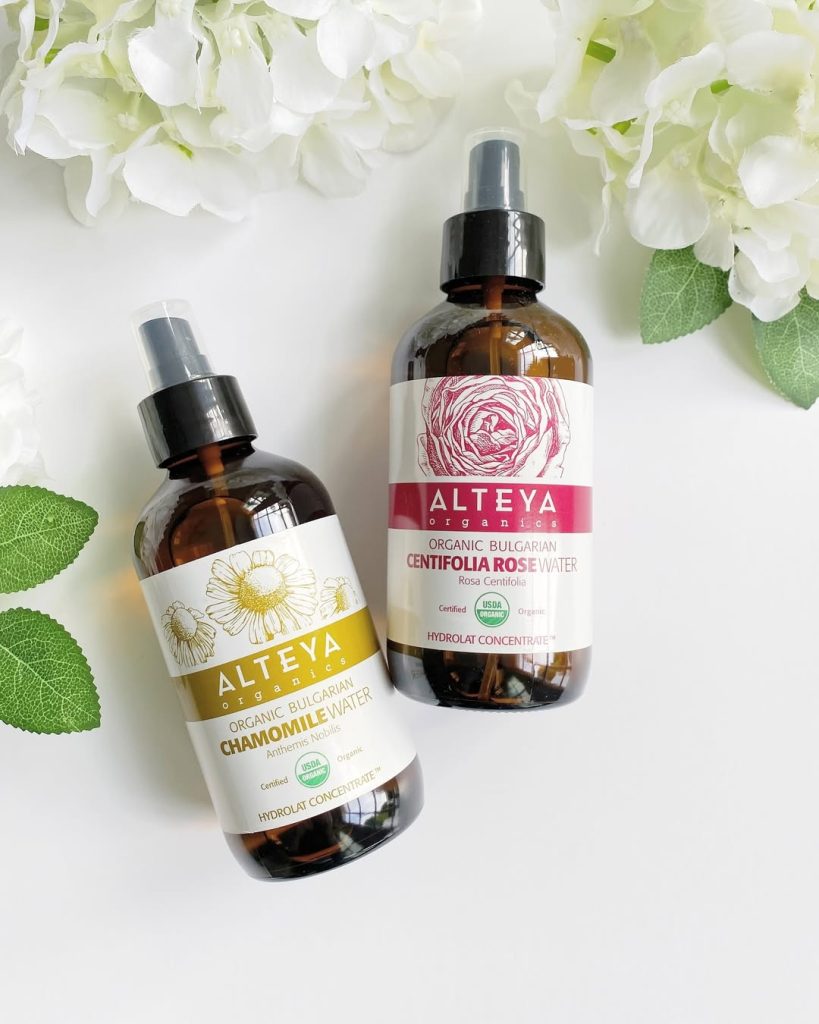 Alteya USDA Certified Organic rosewater, USDA Certified organic facial toner, organic rose water