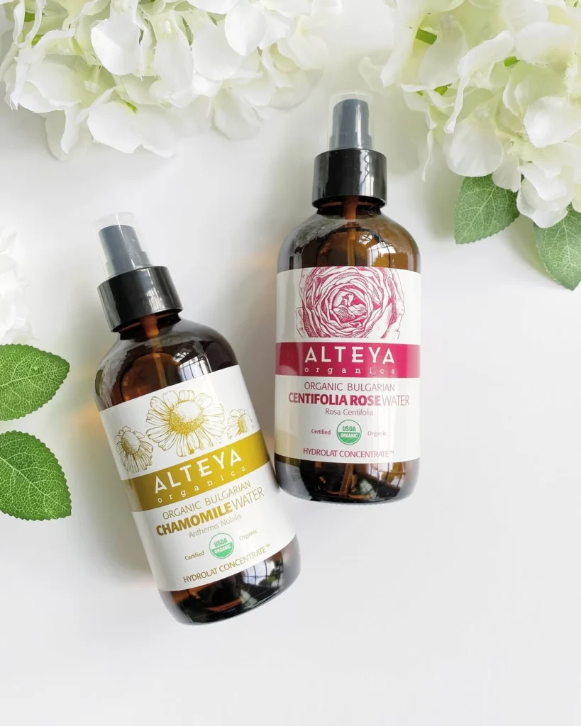 Alteya USDA Certified Organic rosewater, USDA Certified organic facial toner, organic rose water