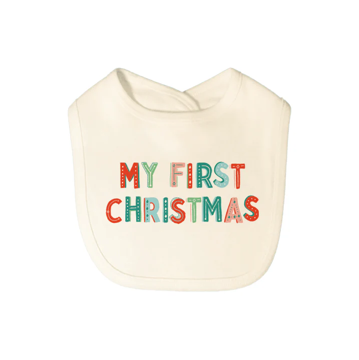 Finn + Emma Christmas Organic Bib