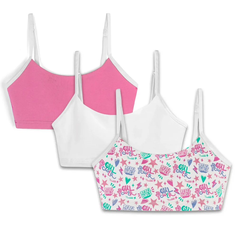 Mightly Rebel Girls Organic Cotton Bras