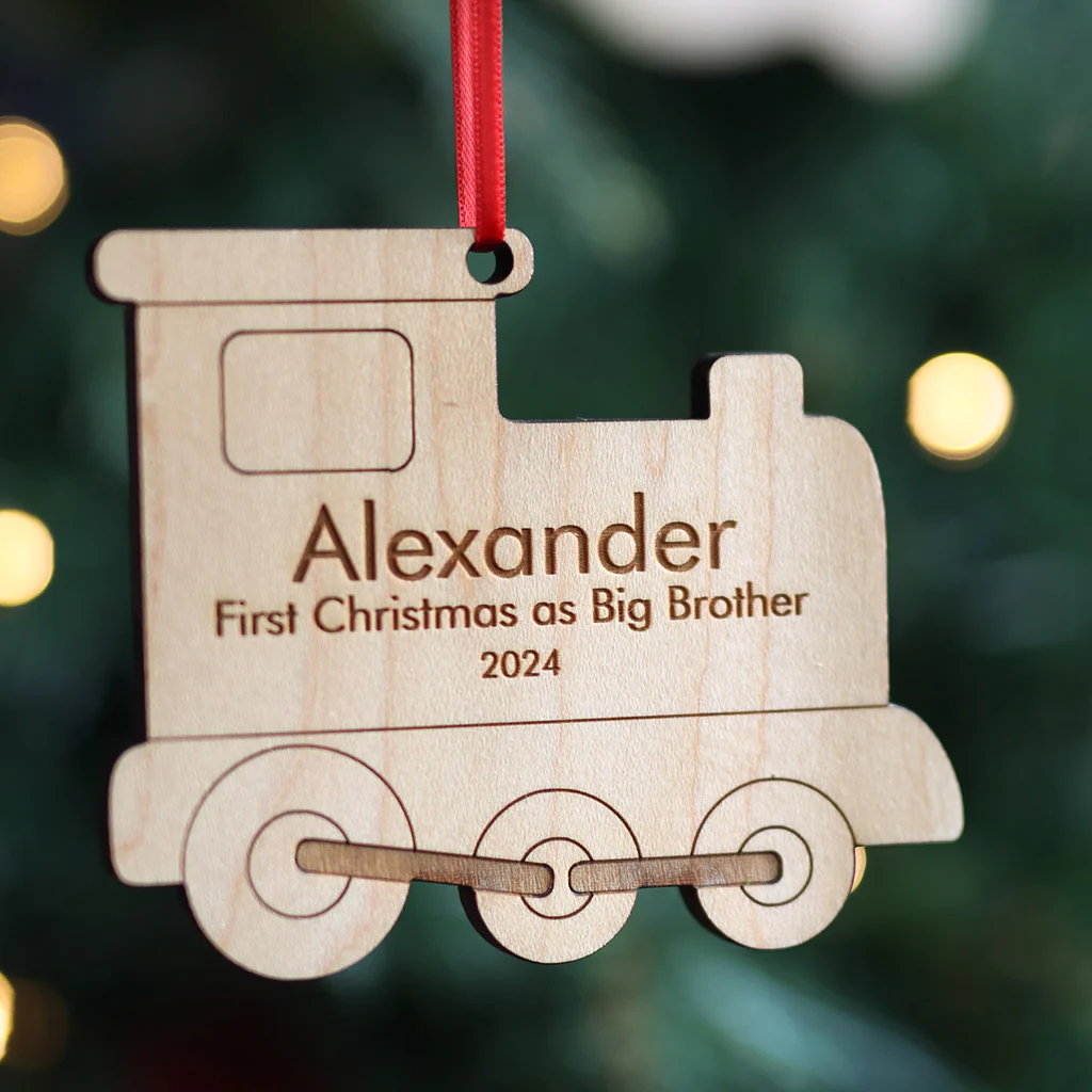 Smiling Tree Toys Train Ornament