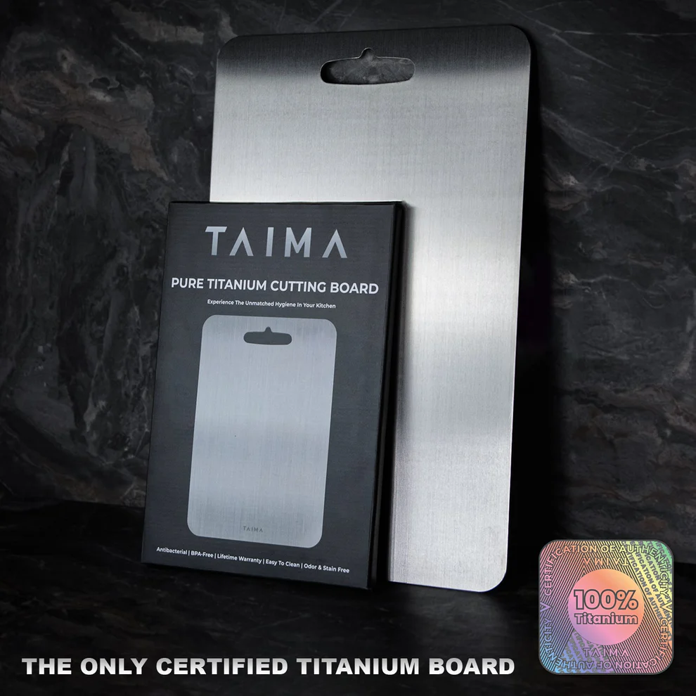 TAIMA Titanium Certified Cutting Board, organic titanium cutting board