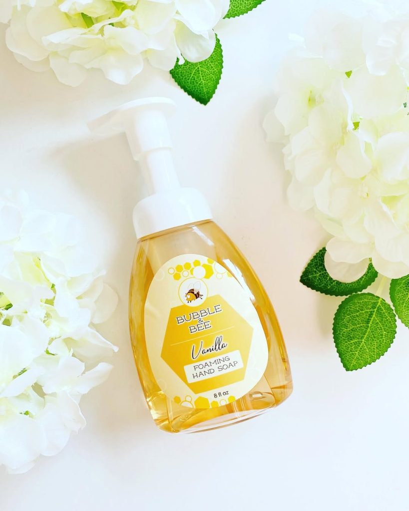 Bubble & Bee Organic foaming hand soap