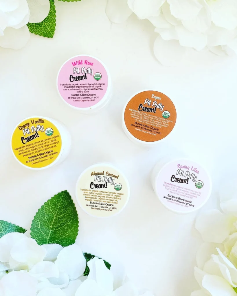 Bubble & Bee mini deodorants, travel size organic deodorant