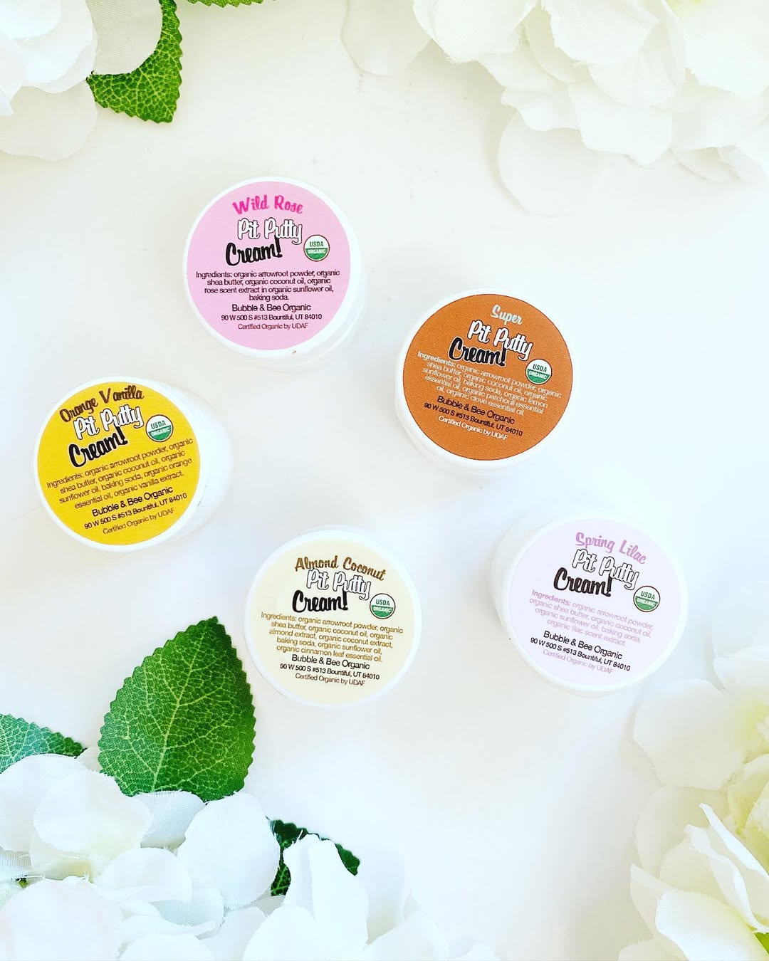 Bubble & Bee mini deodorants, travel size organic deodorant