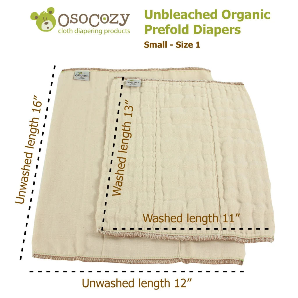 Cloth Diaper Osocozy Organic Prefolds