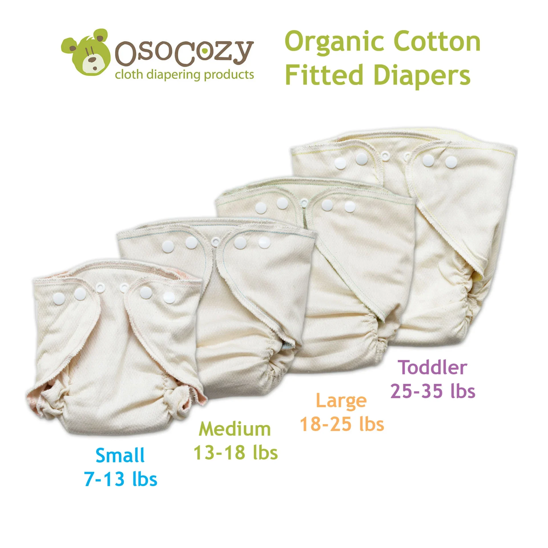 ClothDiaper OsoCozy Fitted Organic Diaper