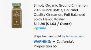 Simply Organic Ground Cinnamon