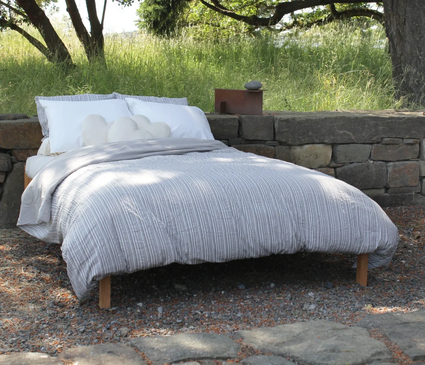 Soaring Heart Organic Cotton Latex & Wool Futon