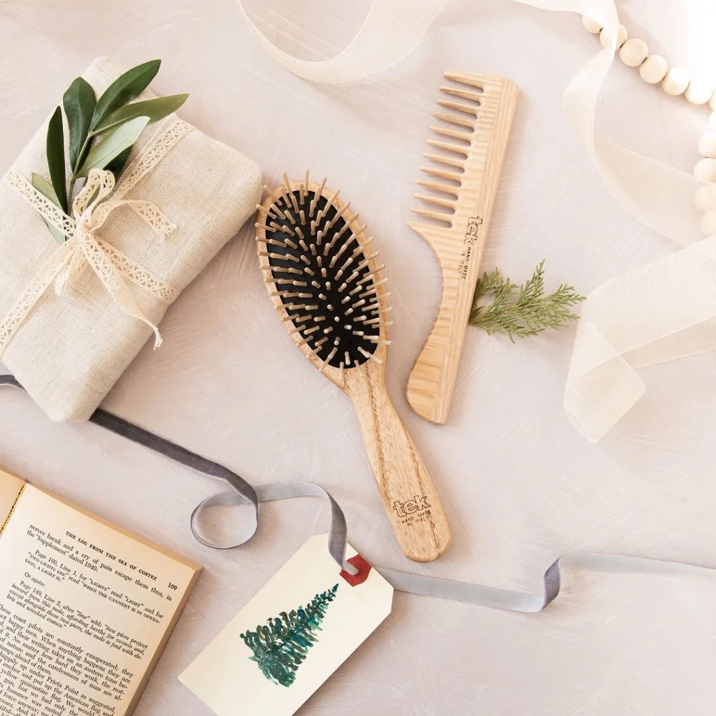Tek organic hair brushes Christmas