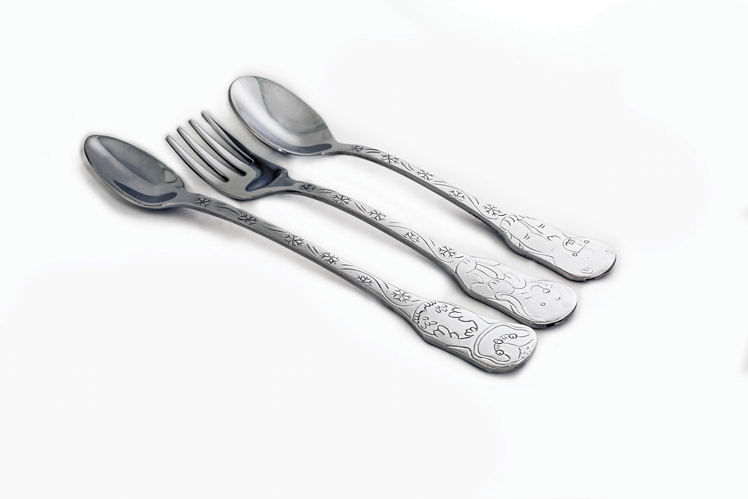 Kleynimals Arctic Friends Baby Flatware - Made in USA