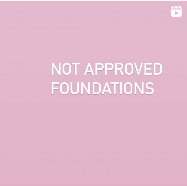 Not approved foundation