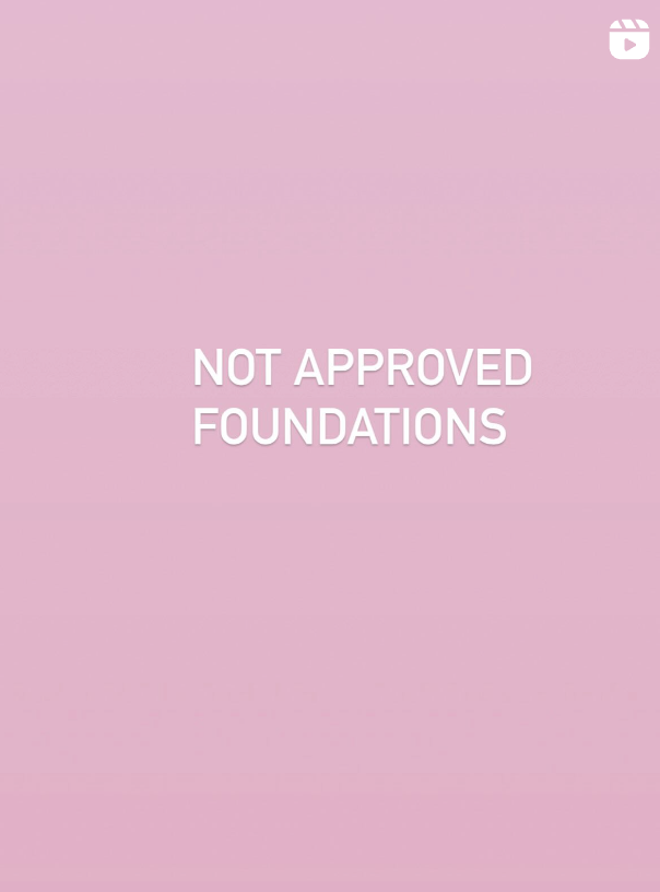 Not approved foundations