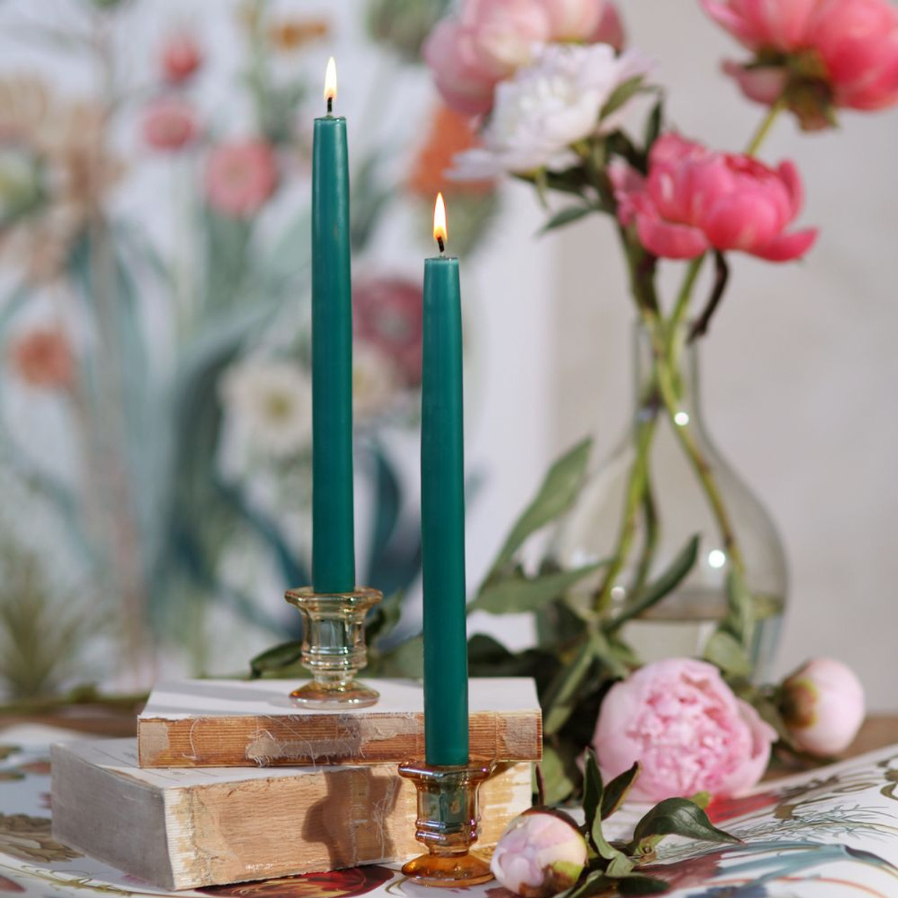 Big Dipper Wax Works Beeswax Organic Green Taper Candles