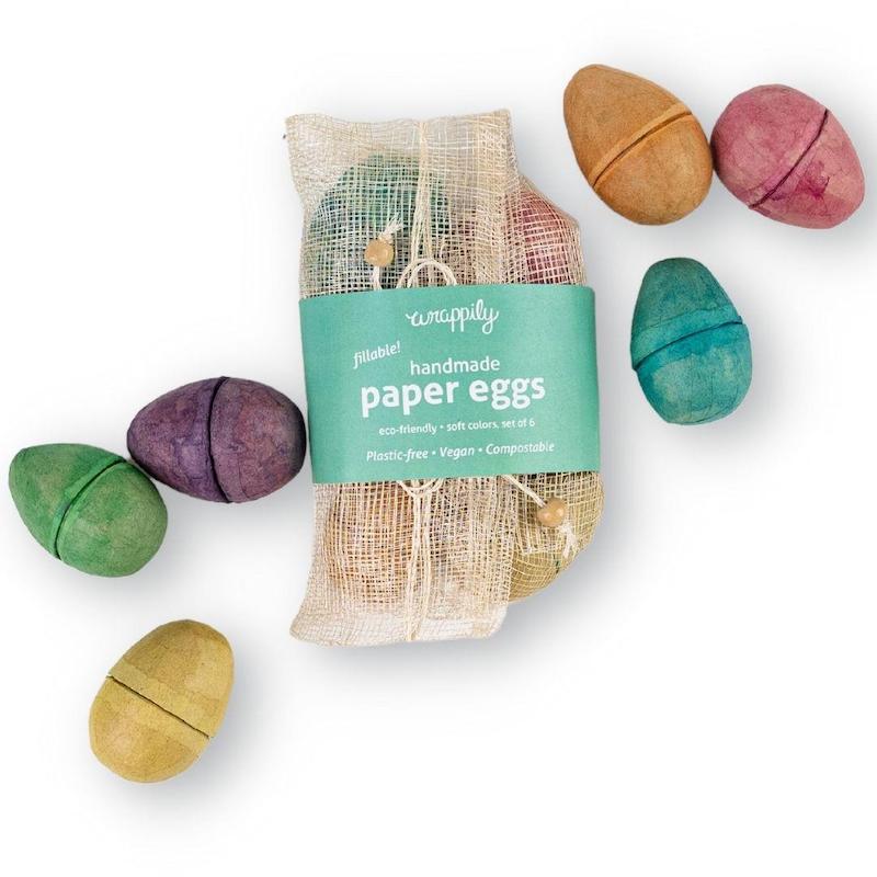 EarthHero Plastic-Free Fillable Paper Eggs