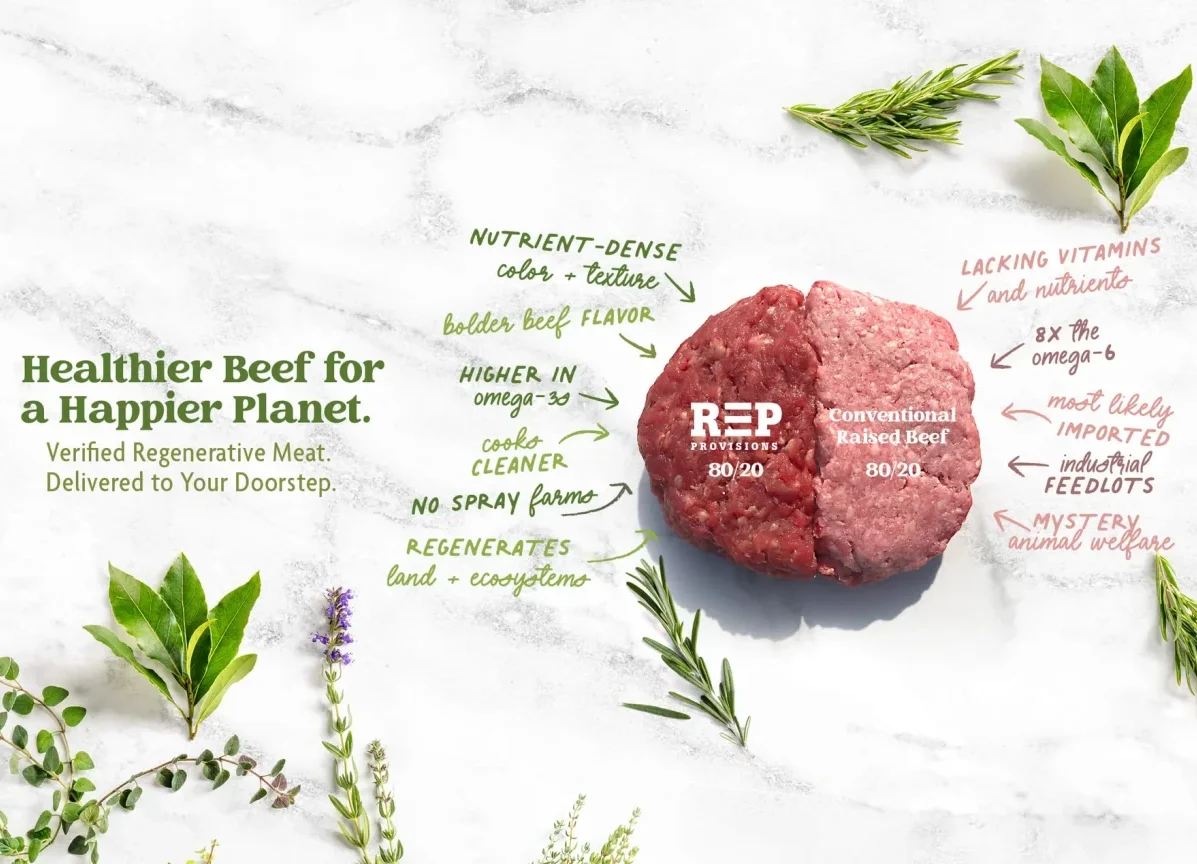 REP Provisions organic grass fed beef