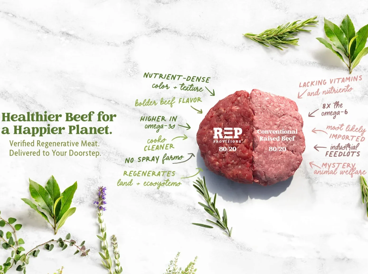 REP Provisions organic grass fed beef