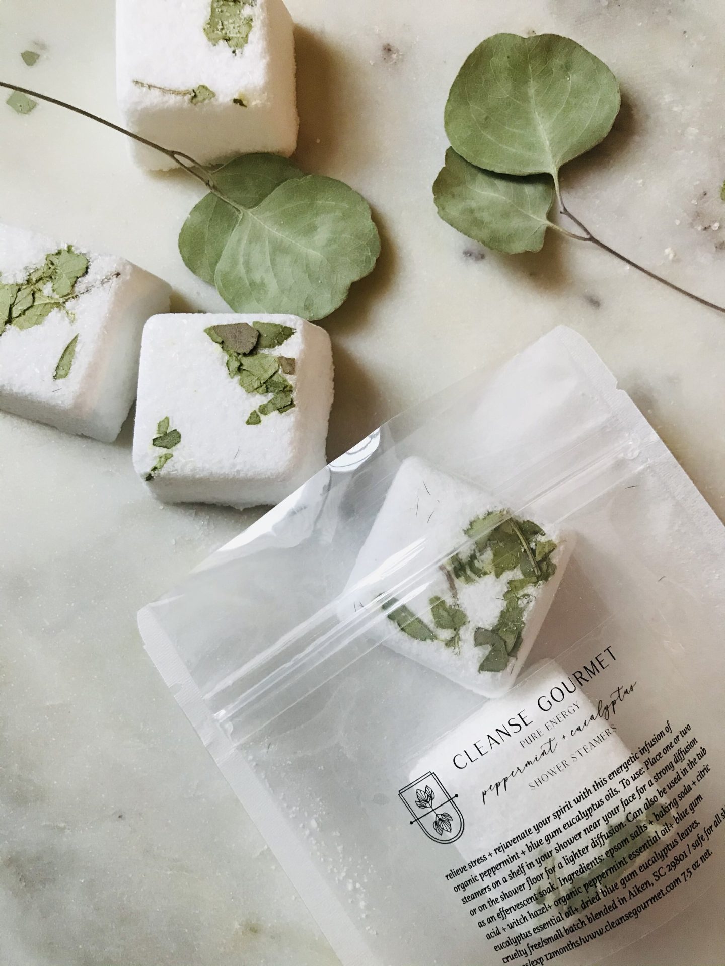 Cleanse Gourmet Organic Shower Steamers Eucalyptus