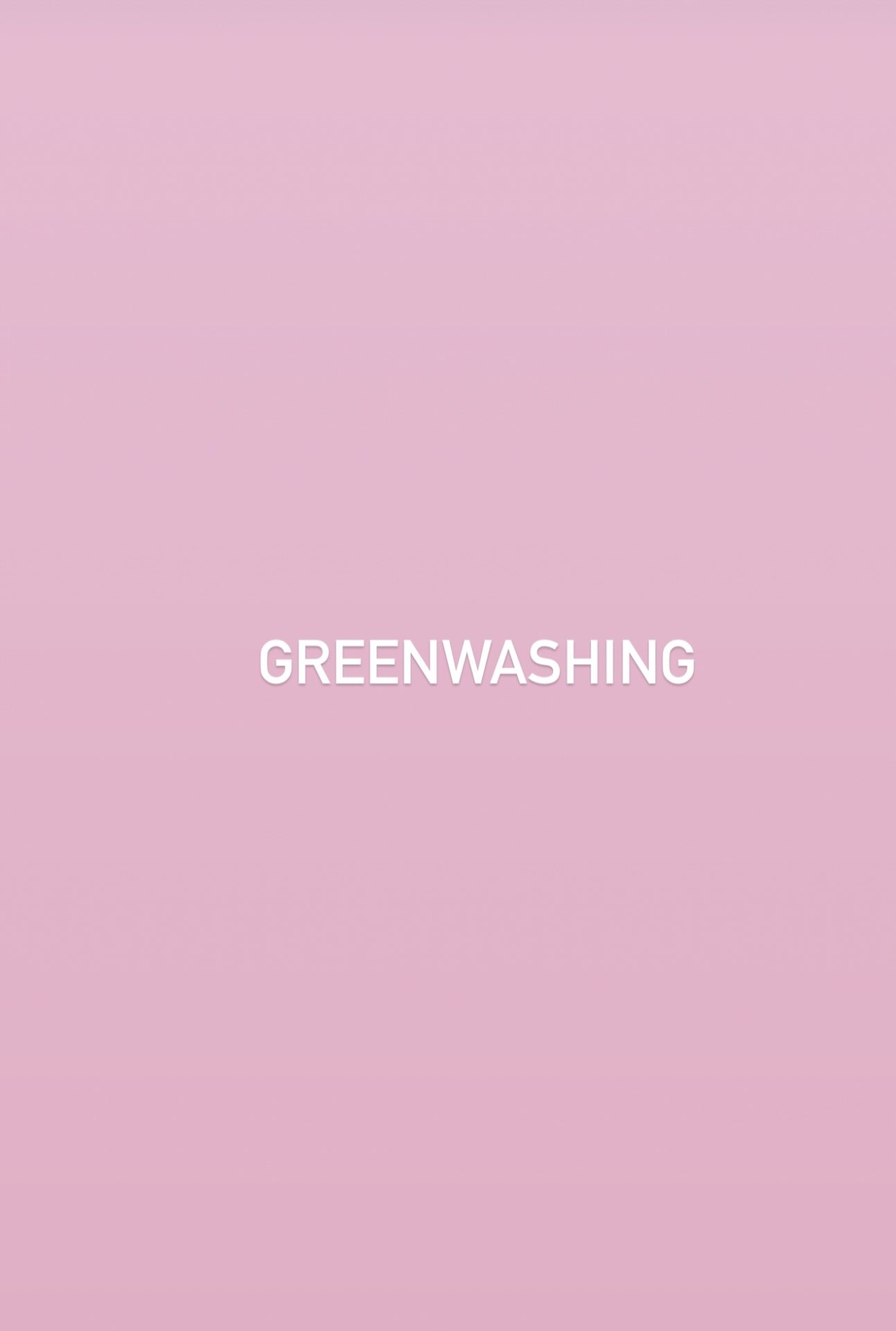 Greenwashing brands