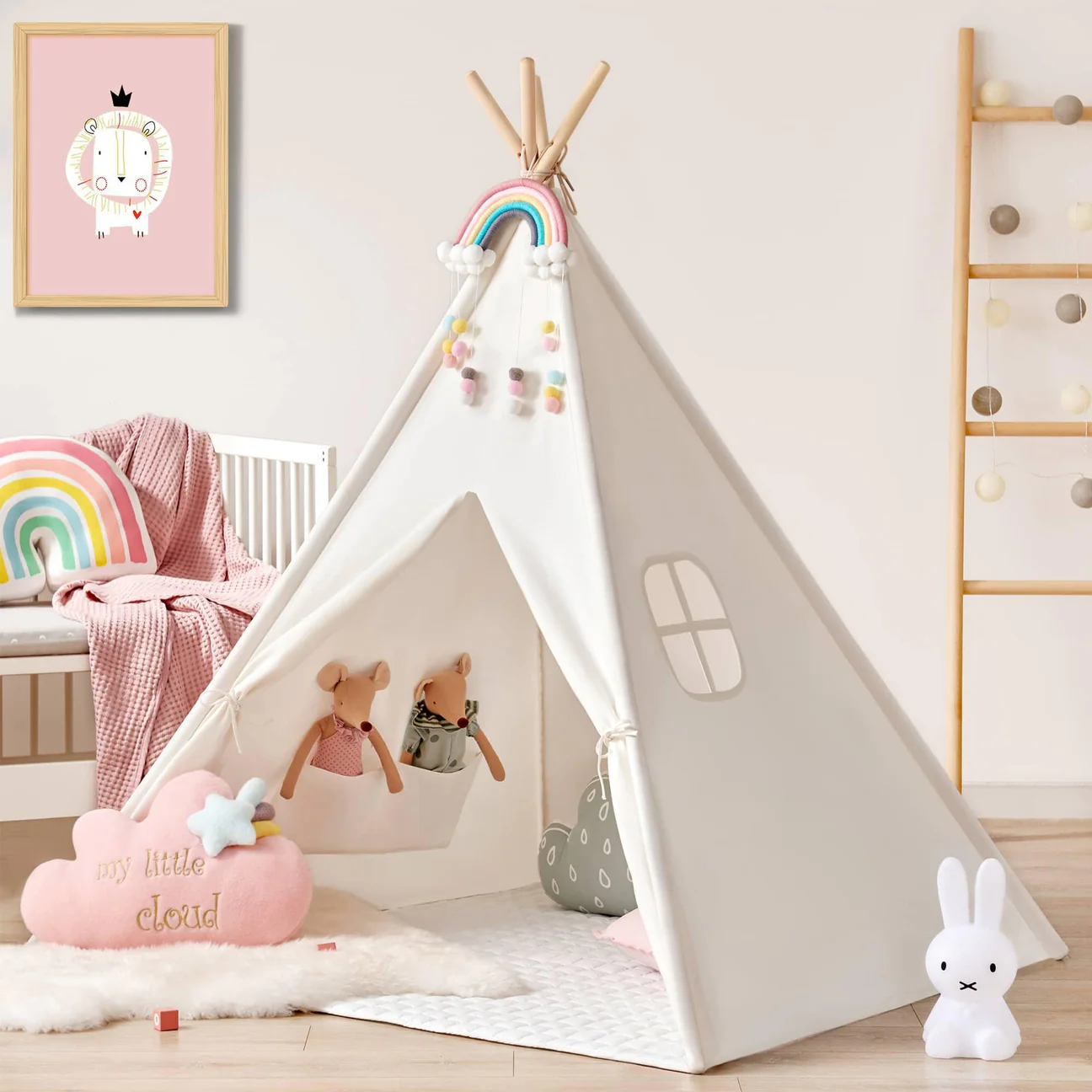 Pillobebe Tiny Land® Teepee for Kids with Mat