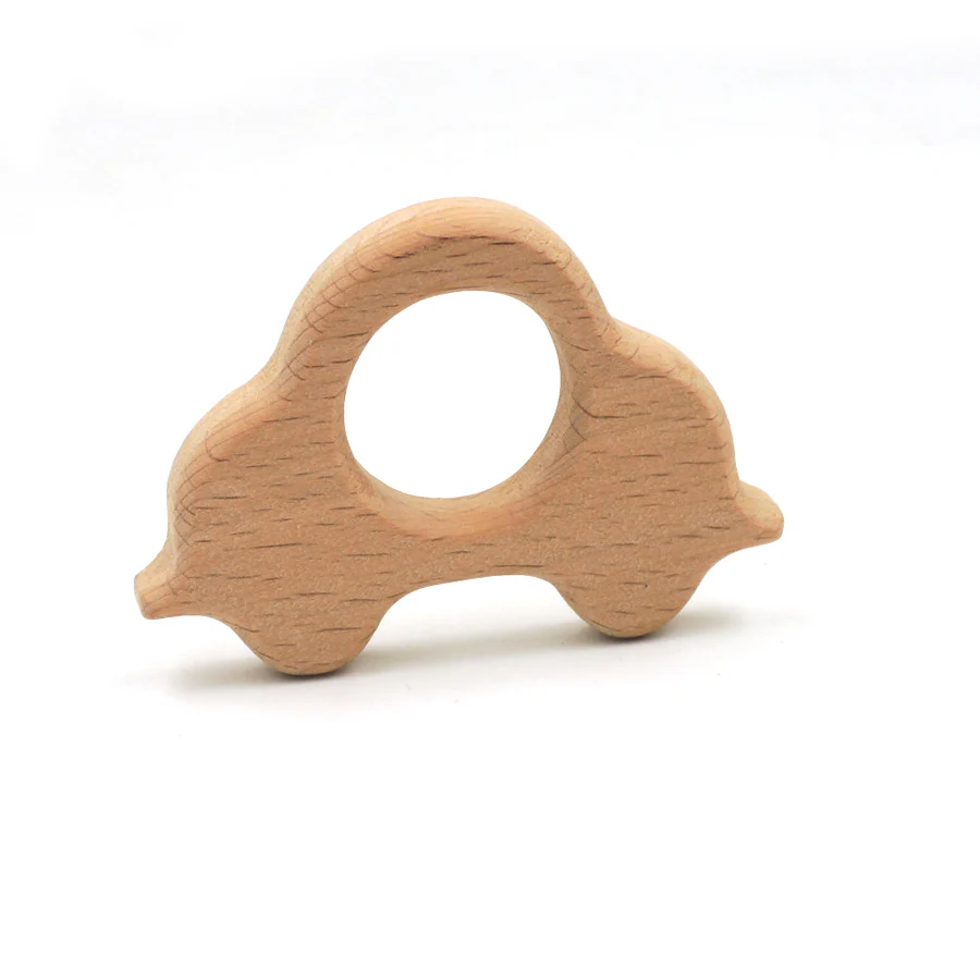 Pillobebe Wooden Toy & Teether - Car