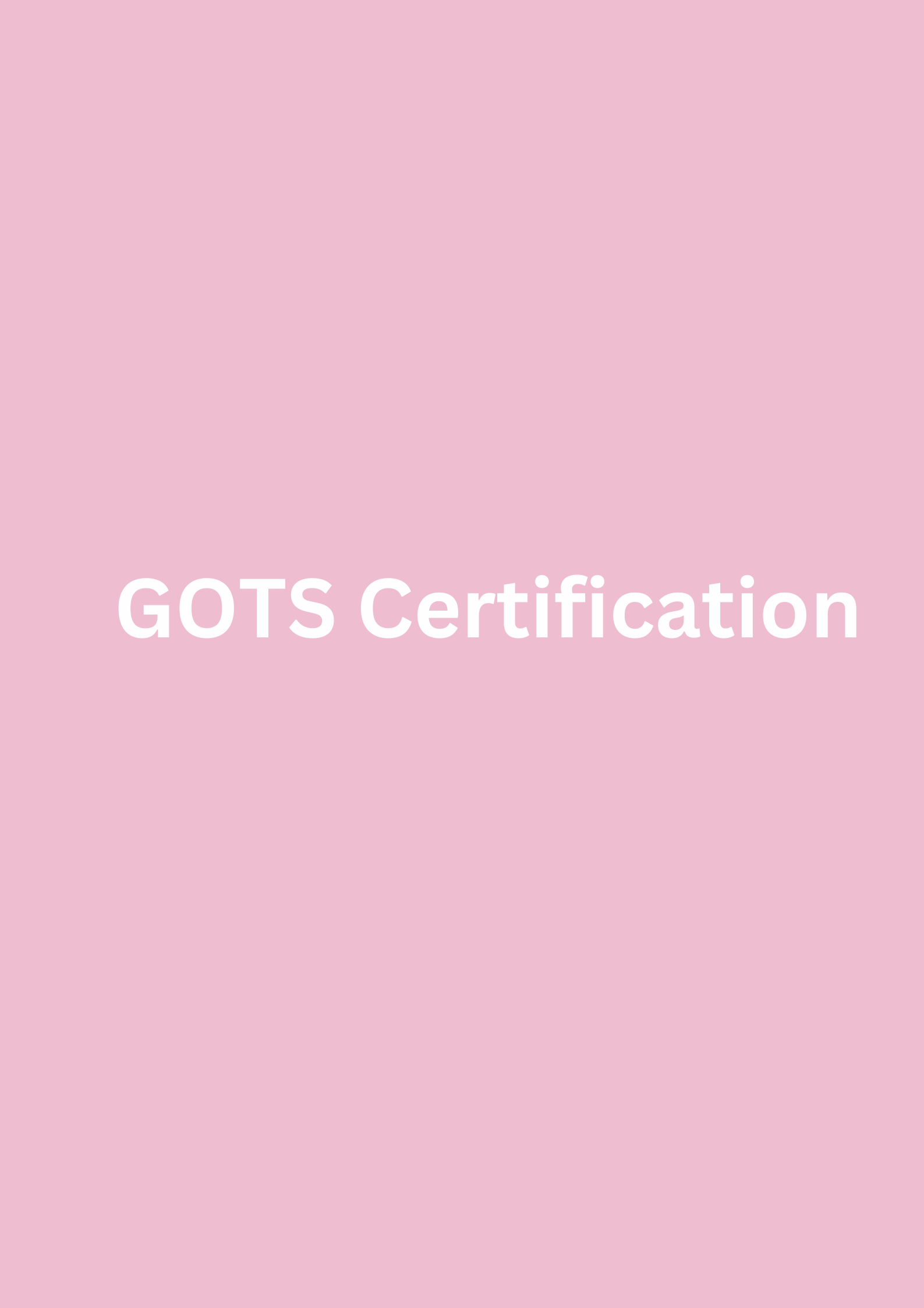 GOTS Certification