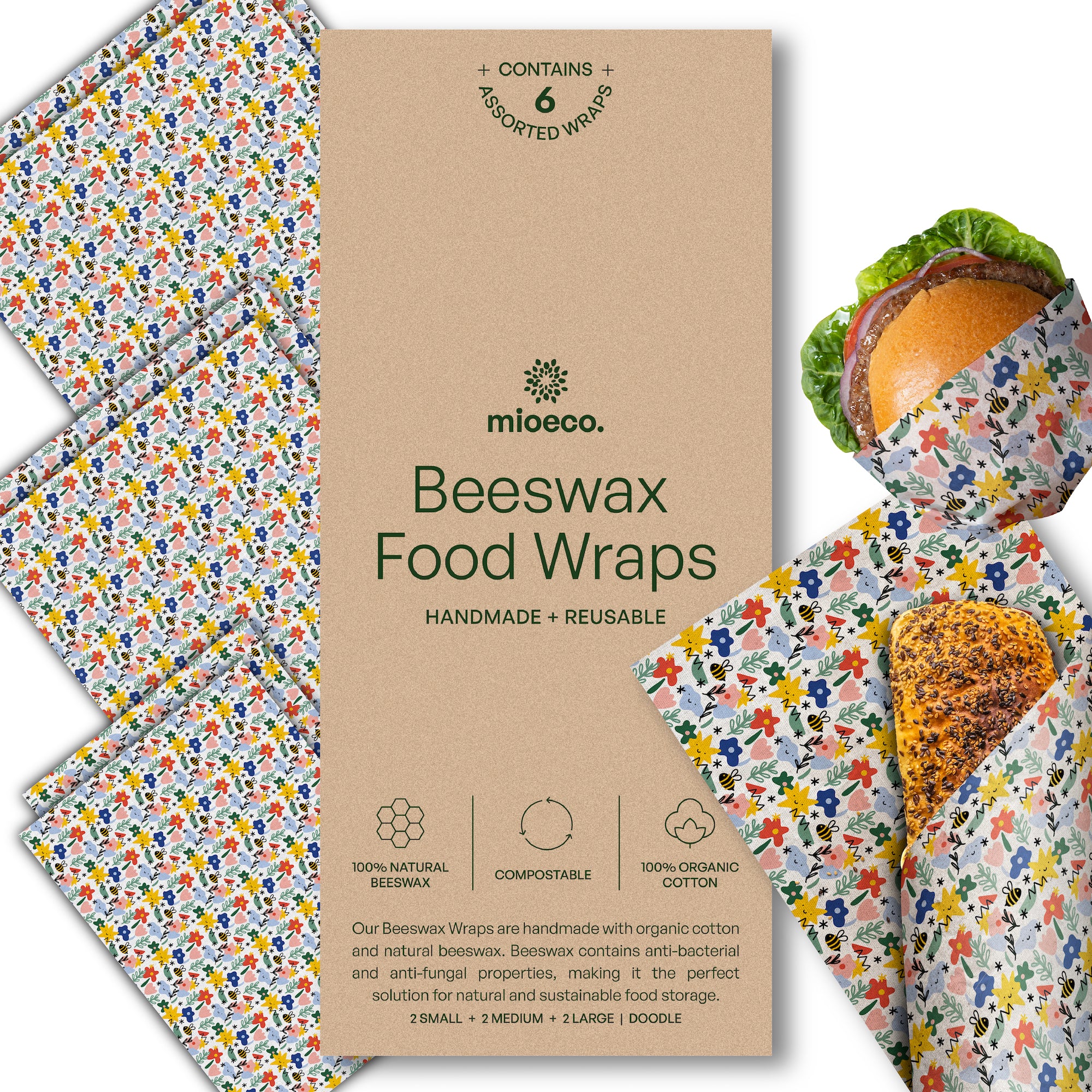 MioEco Beeswax Food Wrap