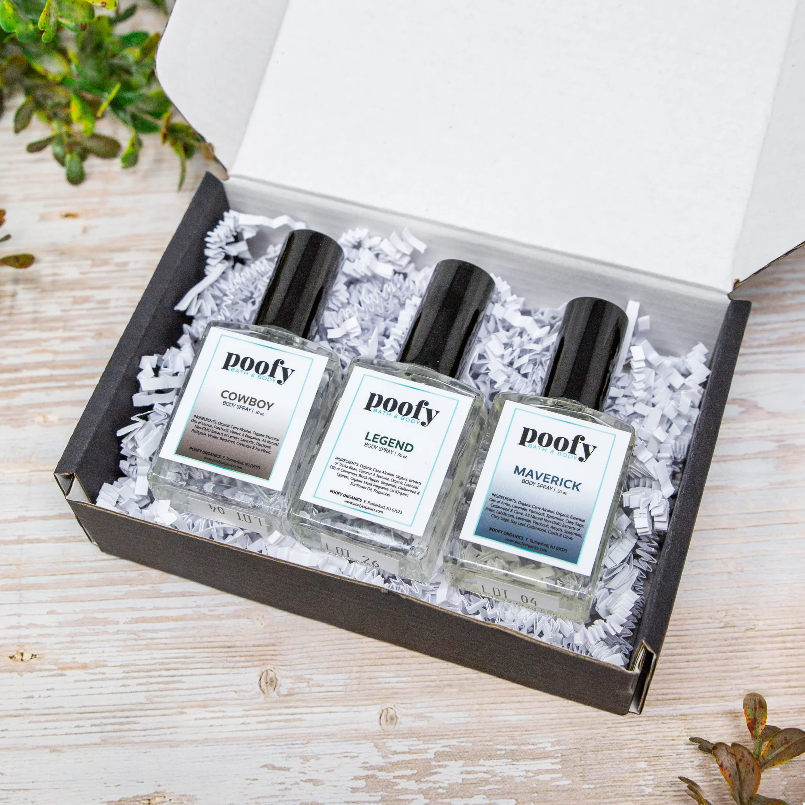 Poofy Organics Body Spray Set for Men