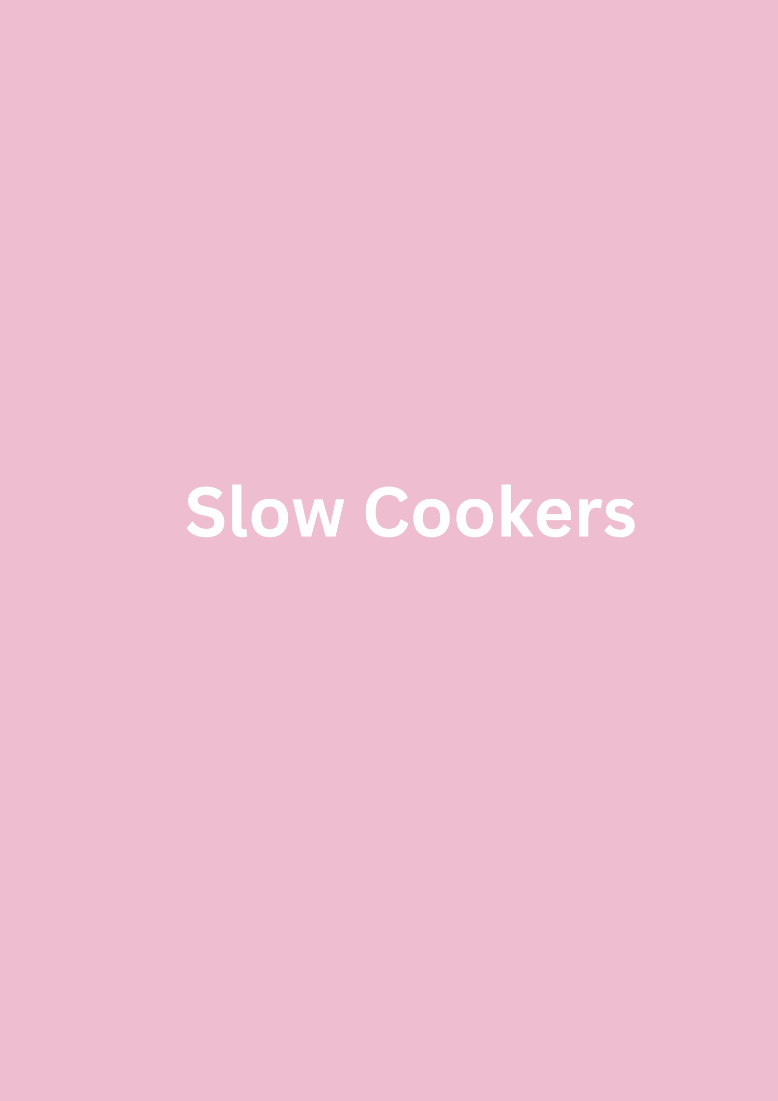Slow Cookers