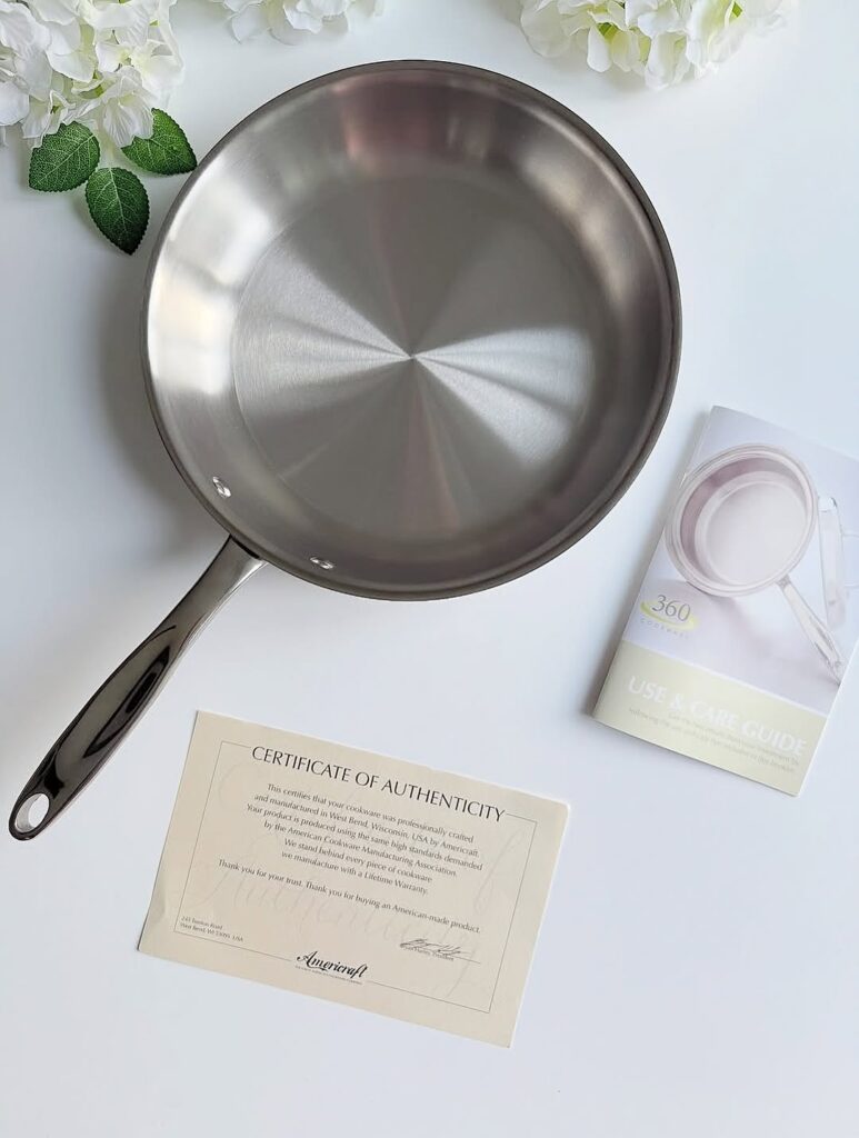 360 Cookware fry pan medium