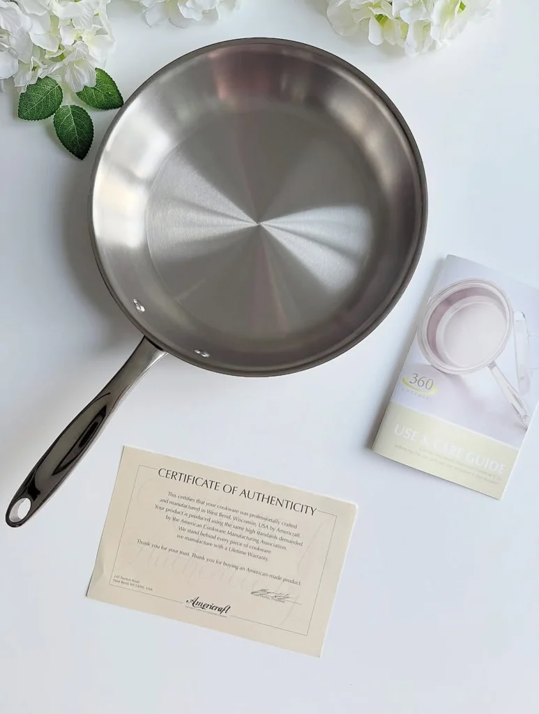 360 Cookware fry pan medium