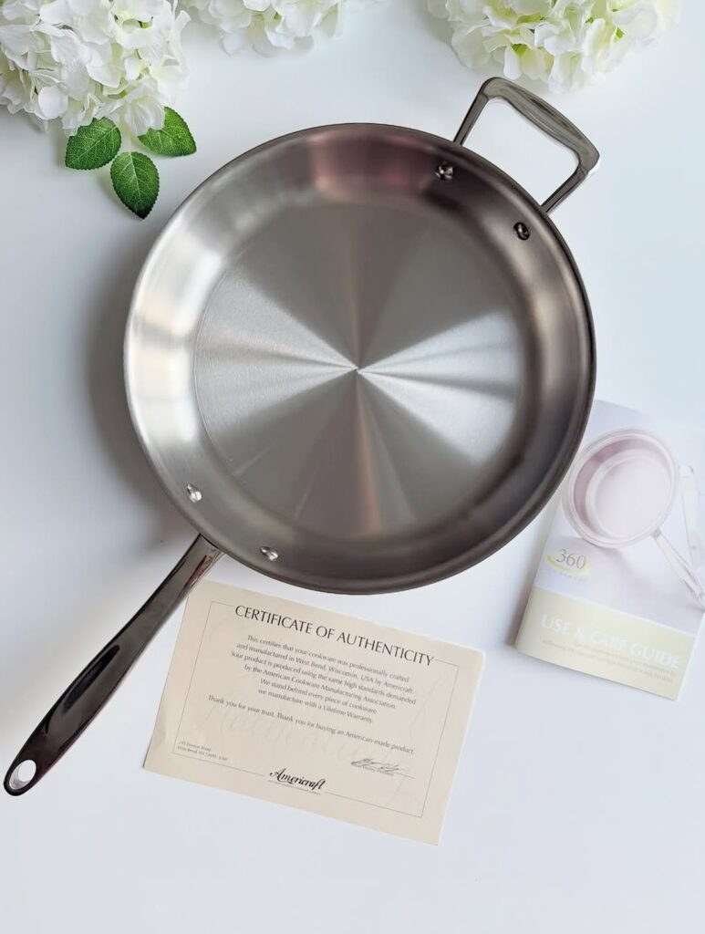 360 Cookware large fry pan