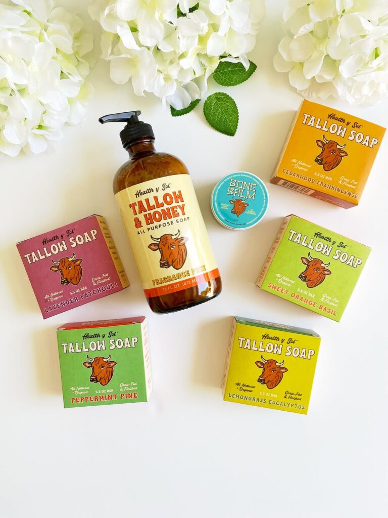 Health Y Sol Soap collection, organic tallow soap bar soap