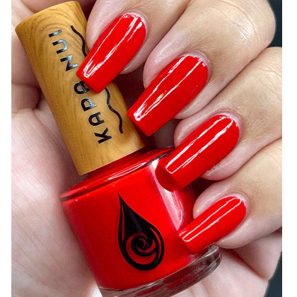 Kapa Nui Organic Red Nail Polish, patriotic nail polish