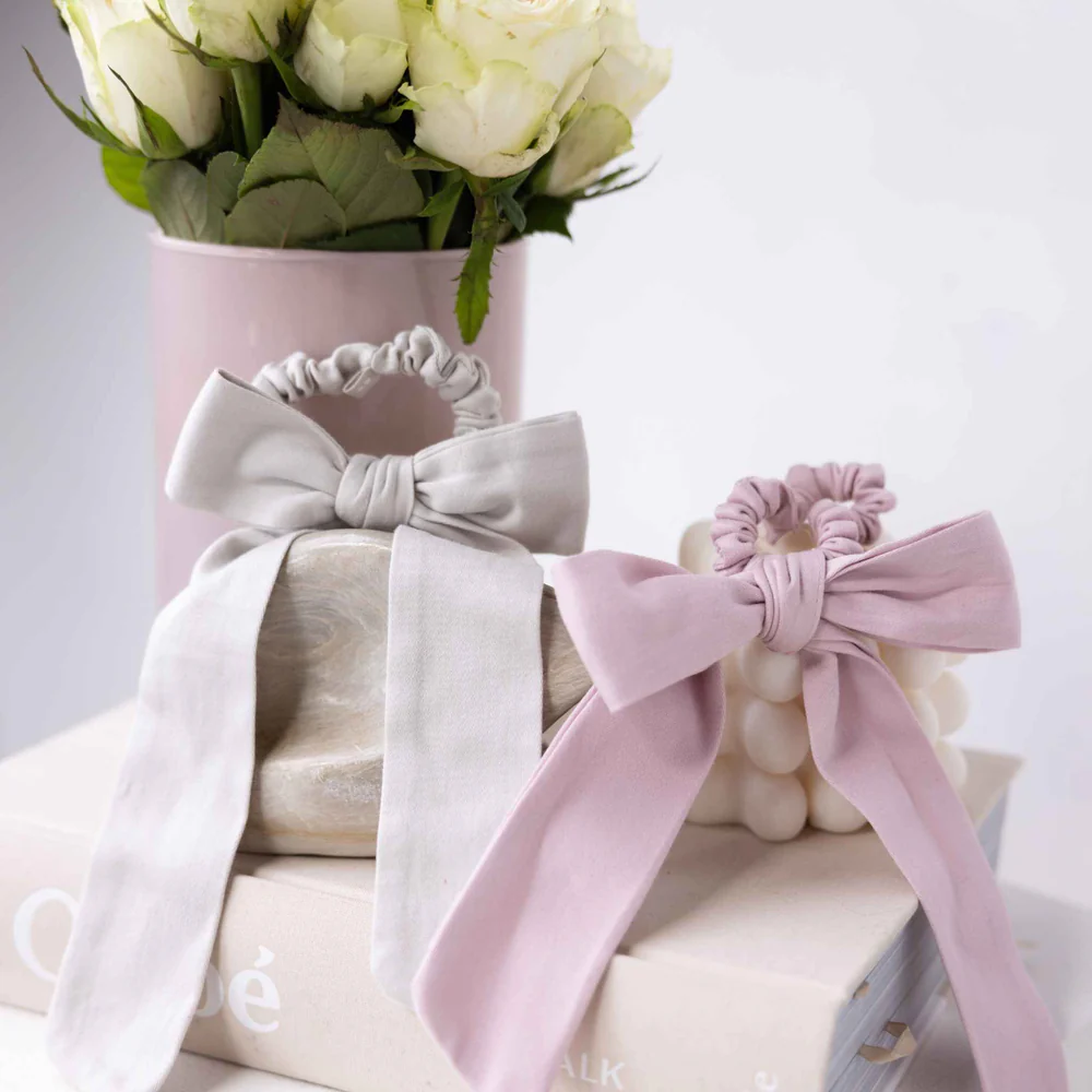 Kooshoo Bow Scrunchie, certified organic Bow Ties
