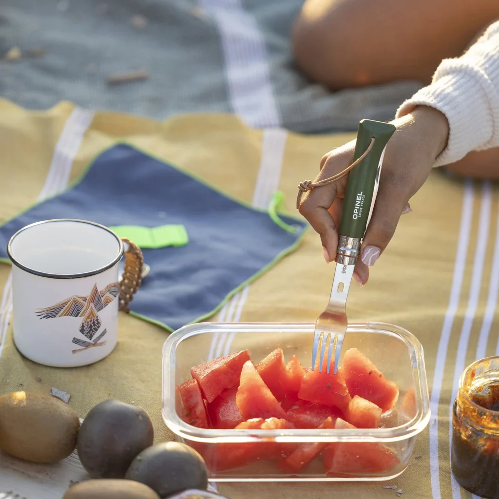 Opinel organic picnic flatware