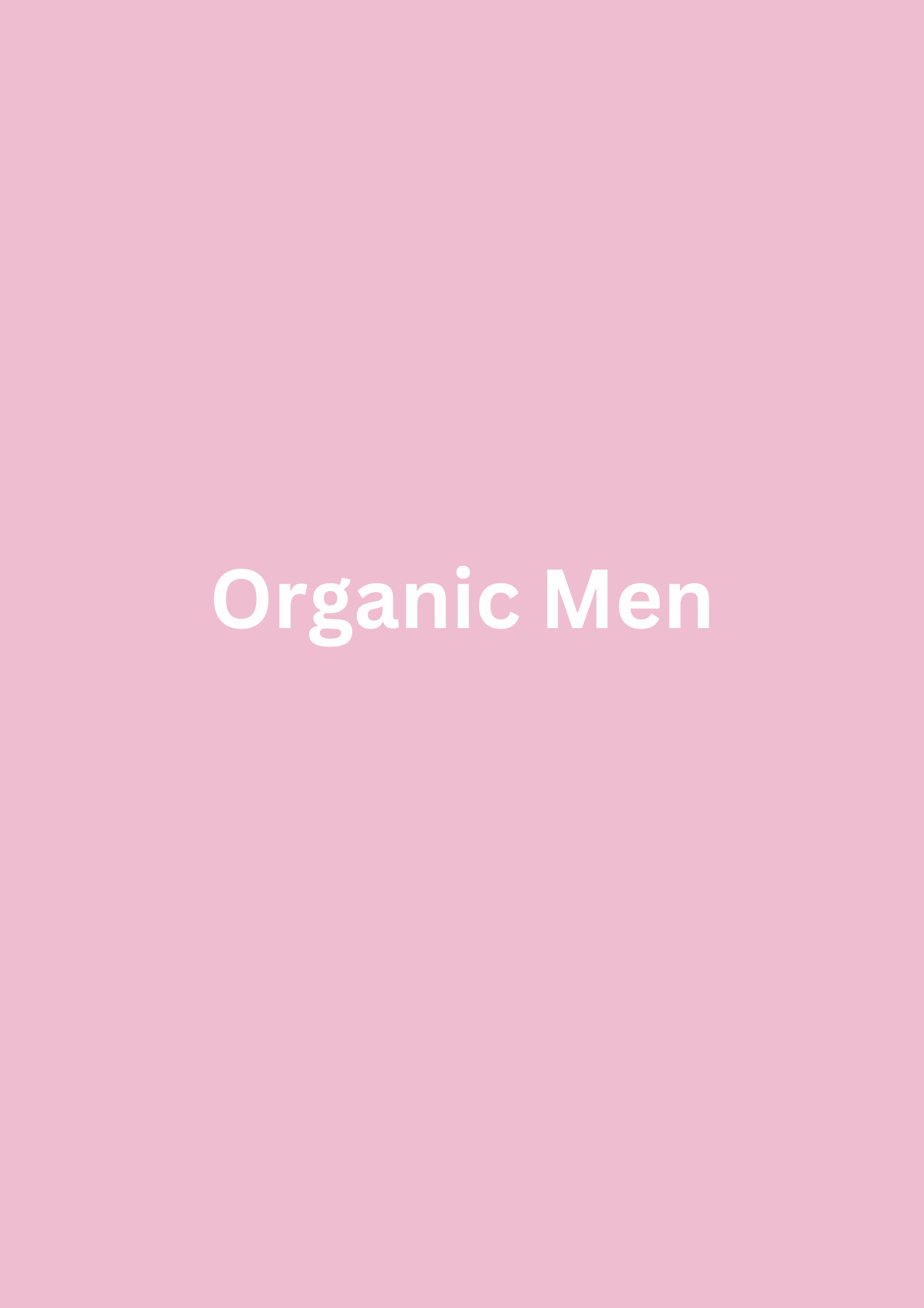PrettyOrganicGirl organic men