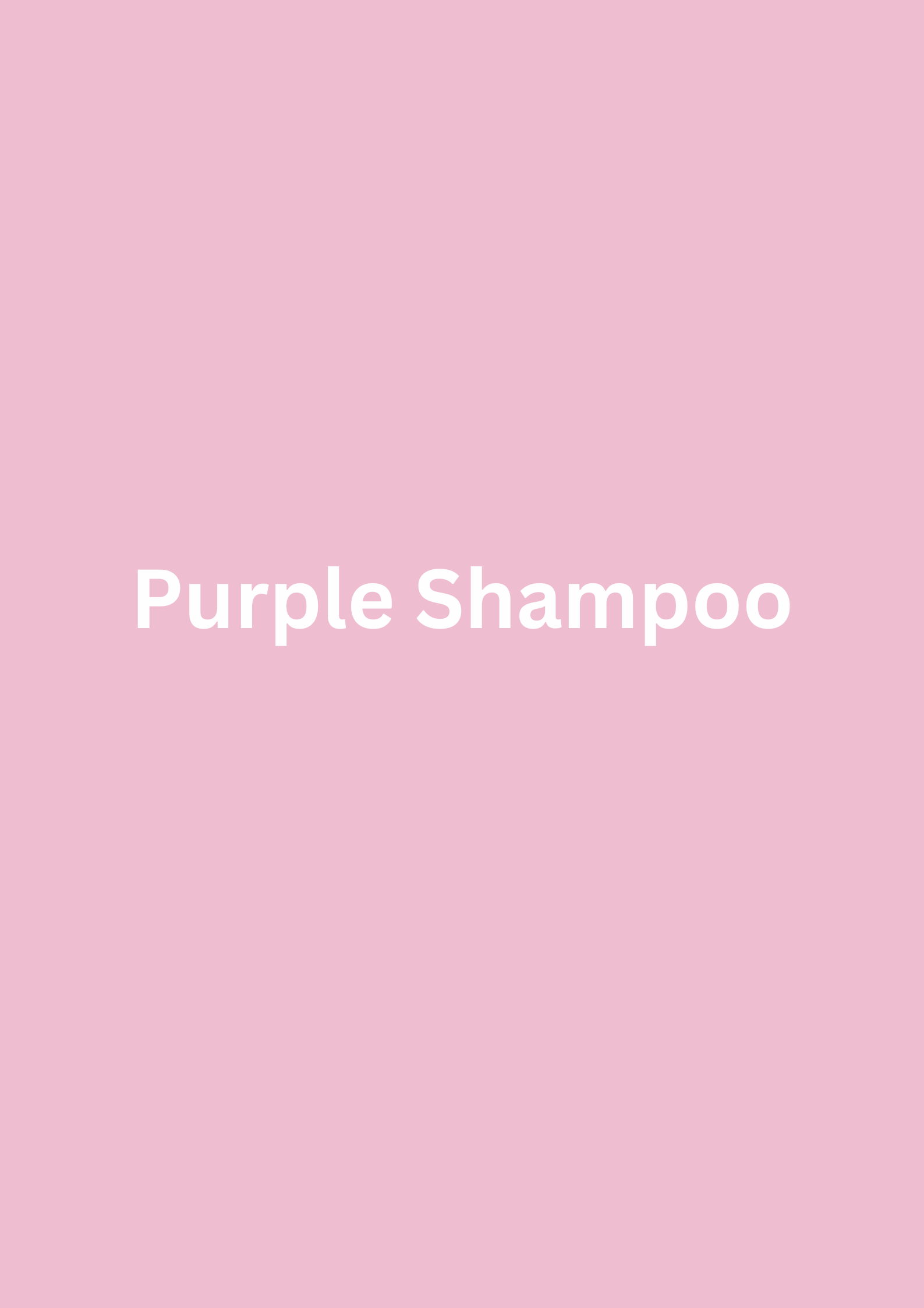 Purple Shampoo