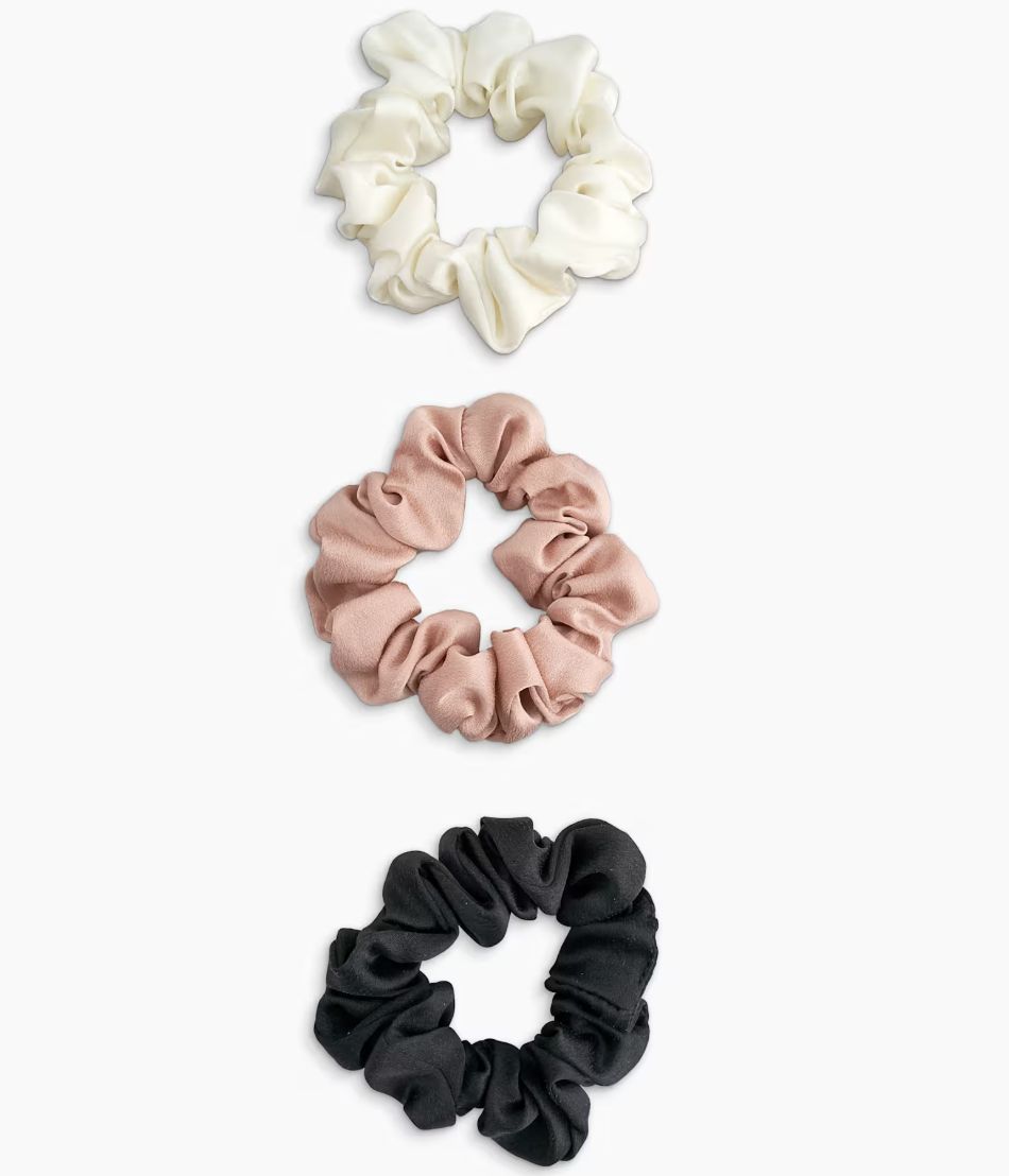 Quince organic silk scrunchies