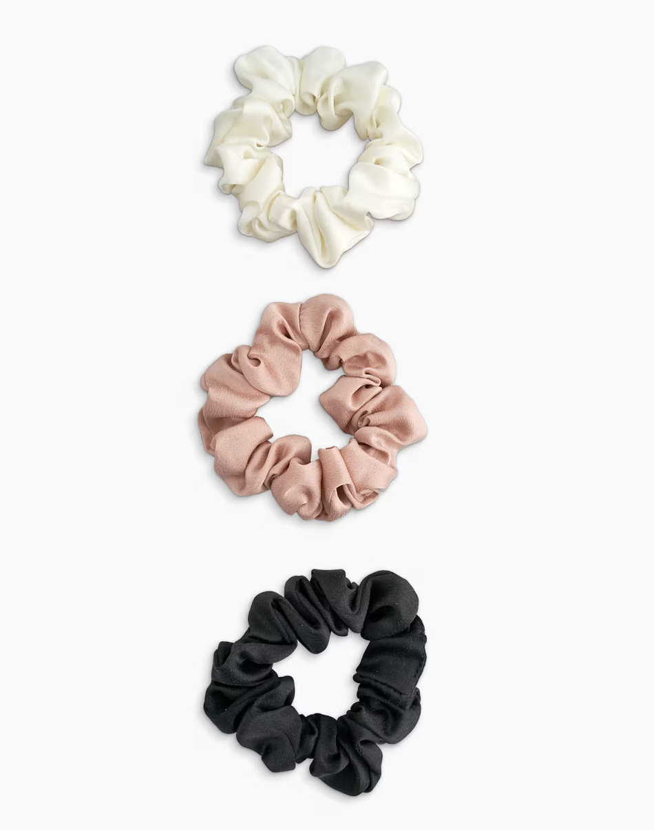 Quince organic silk scrunchies