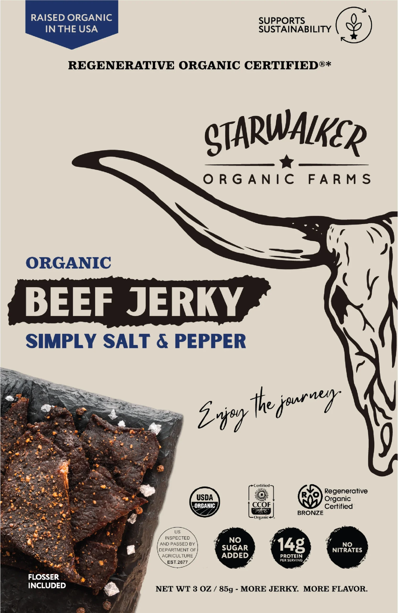 StarWalker Organic Farms Organic Jerky, regenerative