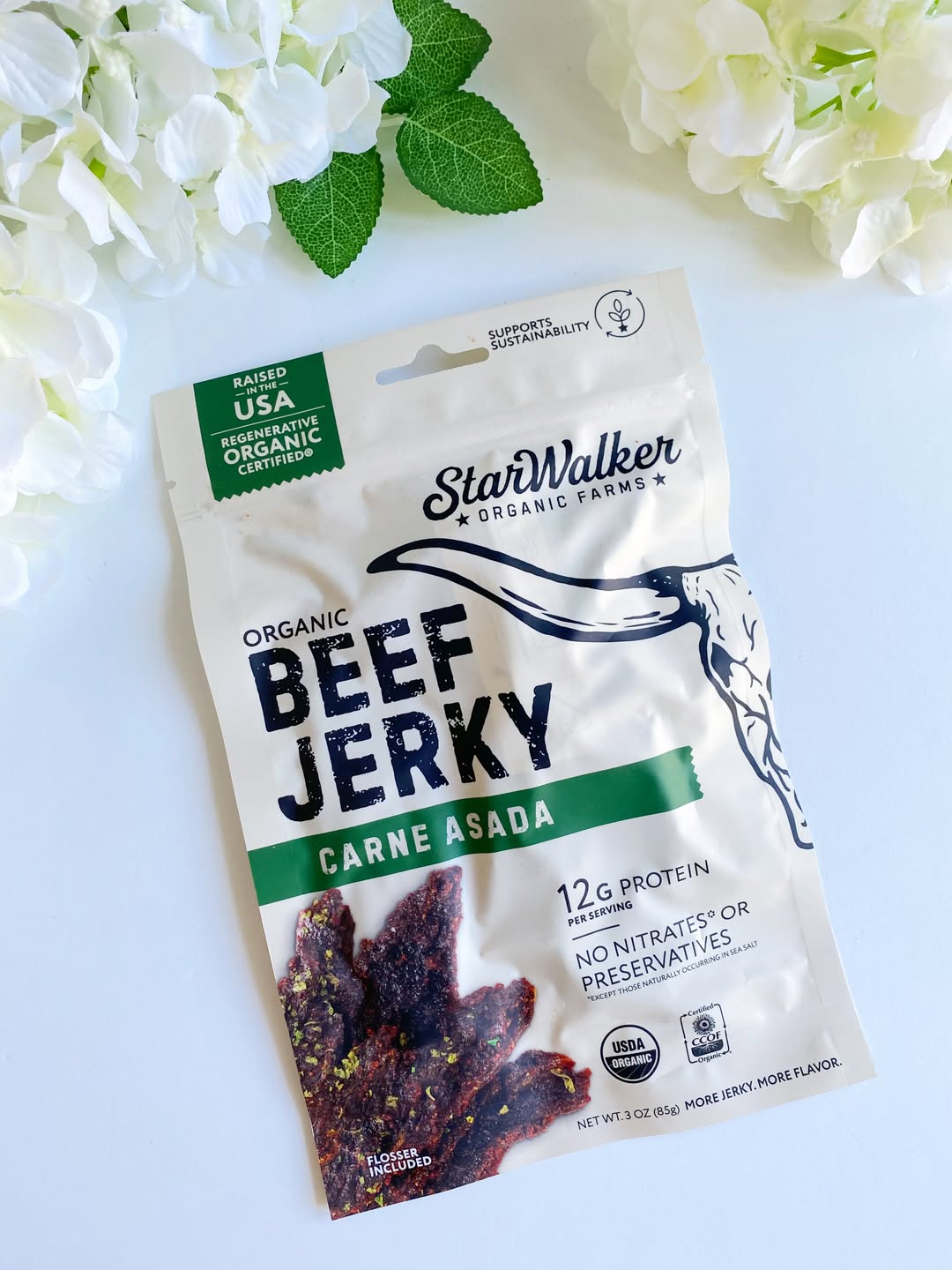 Starwalker regenerative organic beef jerky