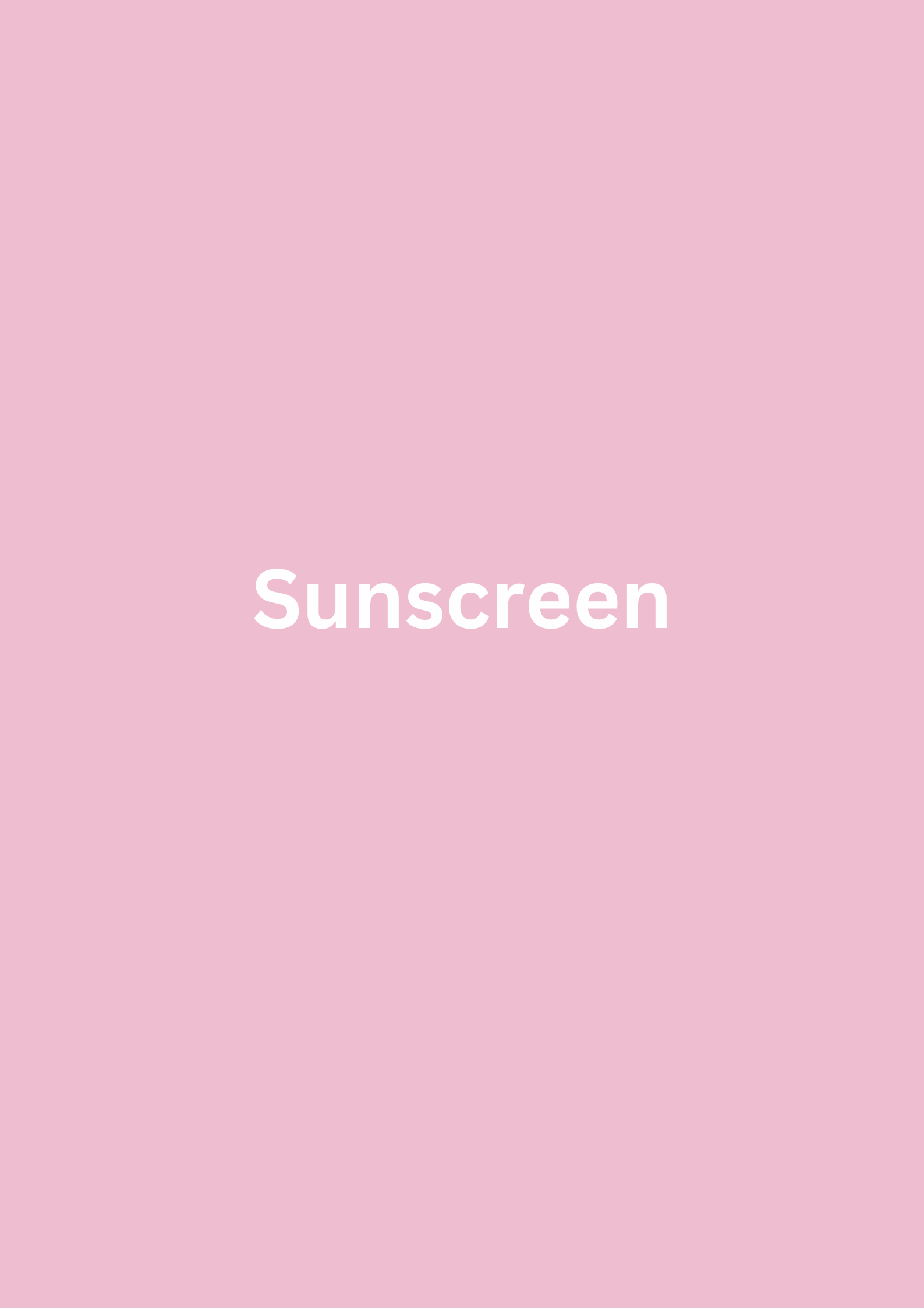 Organic Sunscreen