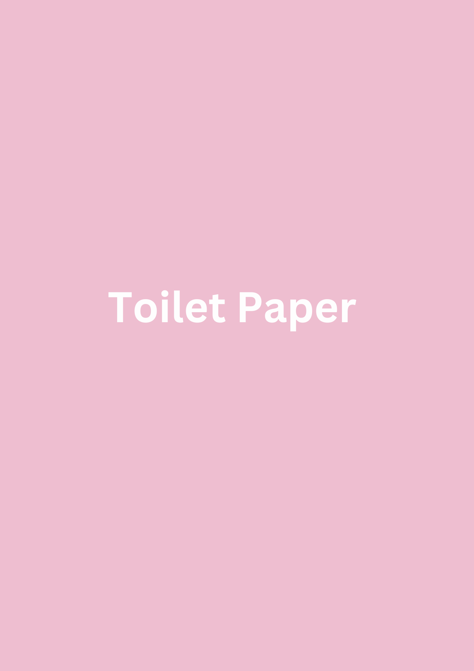 Organic Toilet Paper