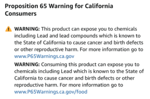 Watkins Cinnamon warning