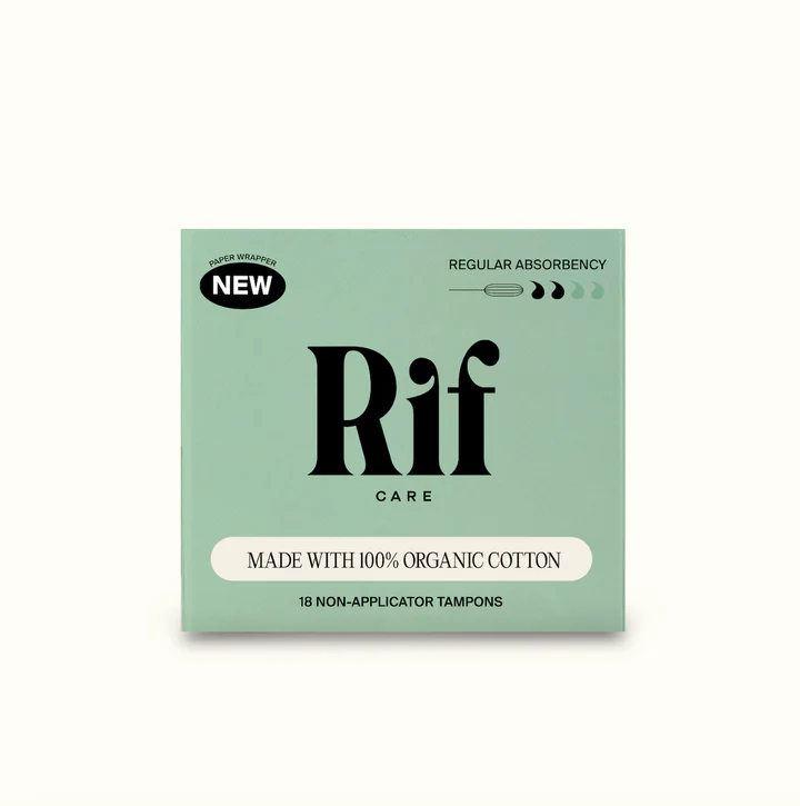Rif Care Organic Tampons, titanium dioxide-free, pfas-free tampons