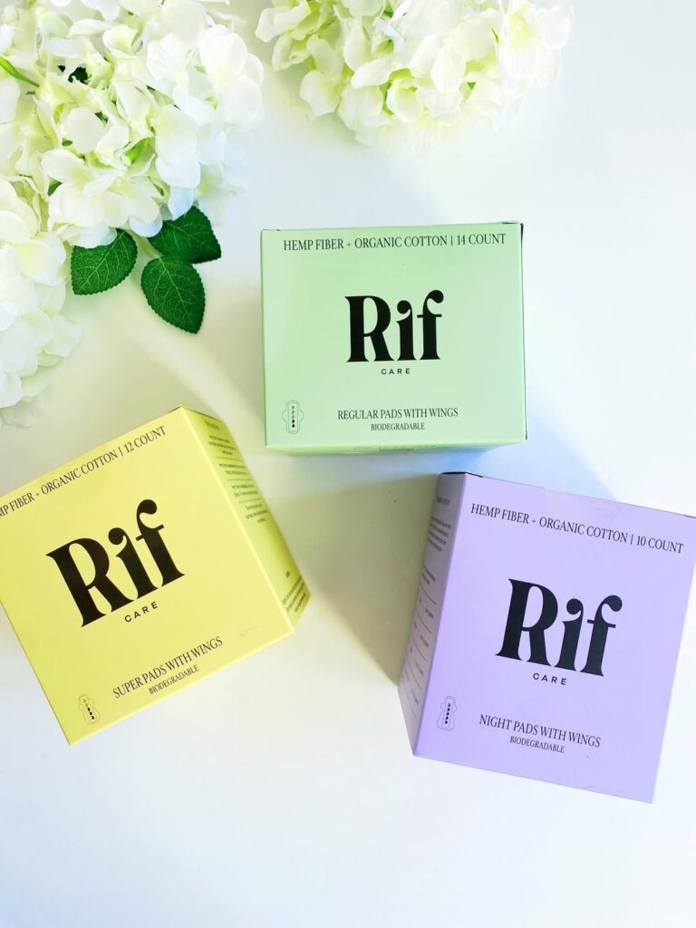 Rif organic cotton pads with wings